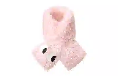 白卷 冬季保暖可爱大眼护颈 围脖 男女同款情侣款