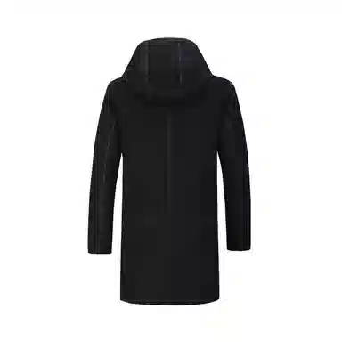 David Naman Wool Coat Black