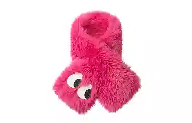 白卷 冬季保暖可爱大眼护颈 围脖 男女同款情侣款