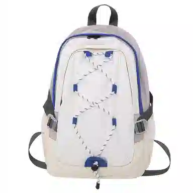 尼格尔 潮流时尚双肩包旅游休闲背包通勤大容量初高中学生书 尼龙 男女同款情侣款 多色