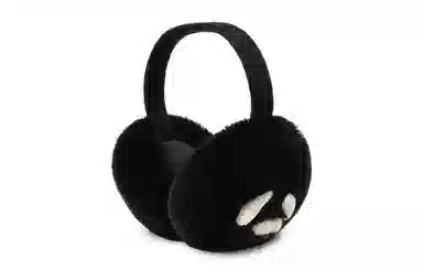 白卷 保暖卡通小狗 毛绒 耳罩 男女同款情侣款