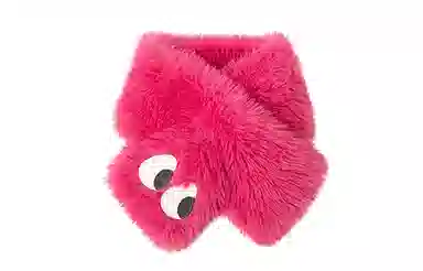 白卷 冬季保暖可爱大眼护颈 围脖 男女同款情侣款