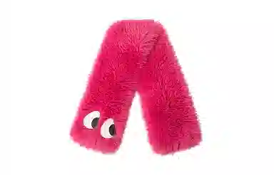 白卷 冬季保暖可爱大眼护颈 围脖 男女同款情侣款