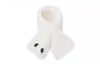 白卷 冬季保暖可爱大眼护颈 围脖 男女同款情侣款