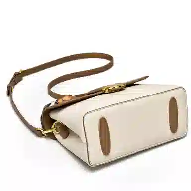 Fansiman Classic Lock Bag Medium Apricot Black