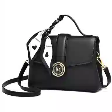 Fansiman Classic Lock Bag Medium Apricot Black