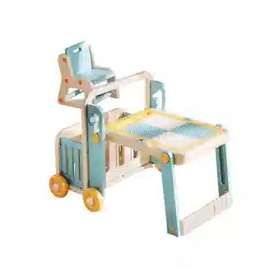 曼龙 多功能收纳游戏学习桌 可折叠画板 积木桌