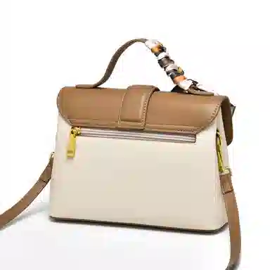 Fansiman Classic Lock Bag Medium Apricot Black