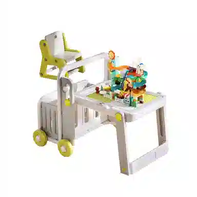 曼龙 多功能收纳游戏学习桌 可折叠画板 积木桌