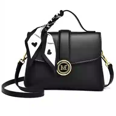 Fansiman Classic Lock Bag Medium Apricot Black