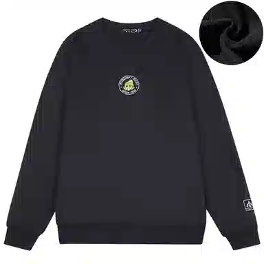 星际者 秋冬季保暖打底衫卡通章鱼图案字母印花卫衣 男女同款 加绒加厚可选
