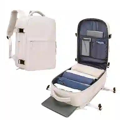 维多利亚旅行者 干湿分离多功能大容量出差独立鞋仓休闲时尚 涤纶 电脑包双肩包背包 常规 男女同款情侣款 绿色/米色/黑色