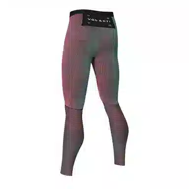 沃兰迪 螺纹智旋炫彩跑步健身田径马拉松控温紧身运动长裤 男女同款