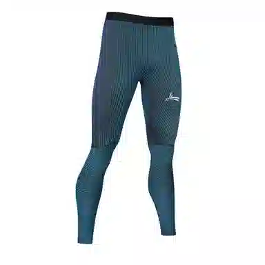 沃兰迪 螺纹智旋炫彩跑步健身田径马拉松控温紧身运动长裤 男女同款