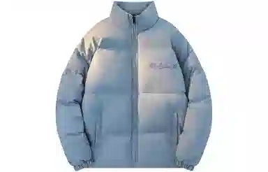 H2P College Style Cartoon Graffiti Letter Puffer Jacket