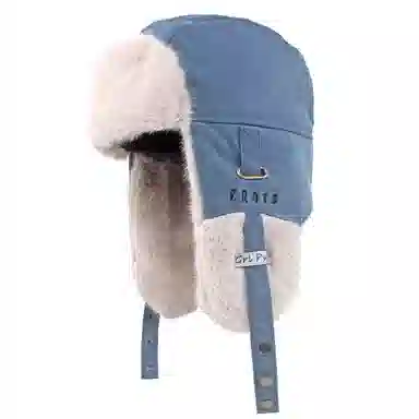 山一丸 冬季加绒保暖护耳帽户外防风骑车帽 棉涤 雷锋帽 男女同款情侣款