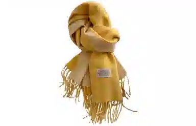 优幽兰 经典拼色长款针织加厚流苏仿羊绒外搭防风防寒保暖简约休闲高级感 绒线围巾 女款