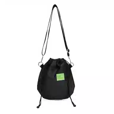 尼格尔 潮流抽绳超纤尼龙水桶包单肩斜挎包 男女同款 多色