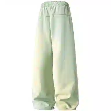 蜡笔小新 趣味卡通人物印花抽绳宽松直筒休闲裤 男女同款