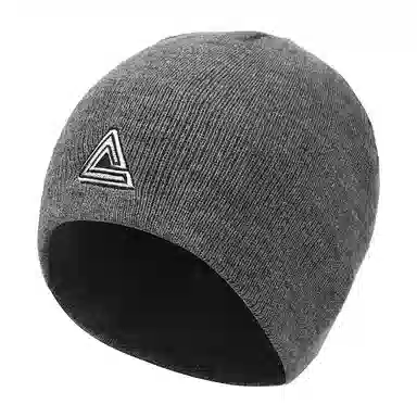 PEAK Black Triangle Acrylic Beanie