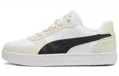 PUMA Caven White Black Beige