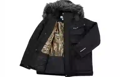 Columbia Detachable Hood Down Jacket Black