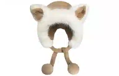 优幽兰 高级感小众 大头围设计感加厚 防寒保暖护耳 甜美可爱穿搭 毛绒 绒线帽 女款