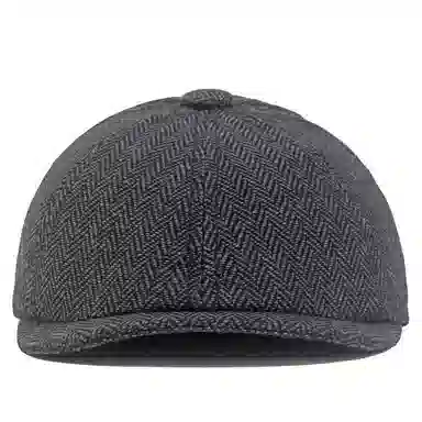 山一丸 粗花个性设计 可调节 贝雷帽 男款