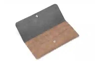 马莎兰缇 休闲复古高级感 合成革 钱包 常规 男款 咖啡色