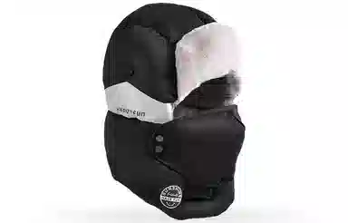 优幽兰 口罩一体毛绒帽东北加绒加厚冷帽潮流学生保暖滑雪帽显脸小 聚酯纤维 雷锋帽 男款