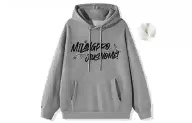 国际米兰足球俱乐部 涂鸦印花宽松休闲连帽套头学生运动户外内搭上衣重磅卫衣 男女同款