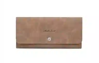 马莎兰缇 休闲复古高级感 合成革 钱包 常规 男款 咖啡色