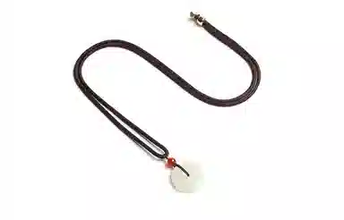 宝致 平安扣 手工编织绳 新中式国潮古风 和田玉 吊坠 男女同款情侣款 白玉