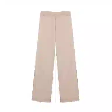 麓蔓蒂 纯色高腰抽绳直筒休闲裤 女款