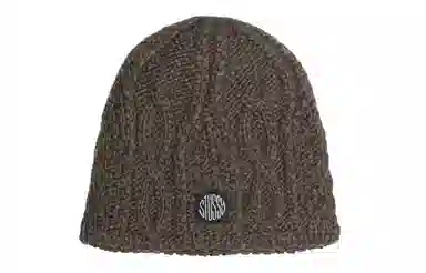 Stussy Cable Knit Beanie Brown