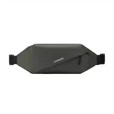 探界者 机能风亲肤耐磨防水时尚潮酷设计出街风格利器 织物 胸包腰包 常规 男女同款情侣款 黑色/灰色