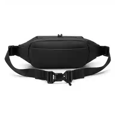 探界者 机能风亲肤耐磨防水时尚潮酷设计出街风格利器 织物 胸包腰包 常规 男女同款情侣款 黑色/灰色