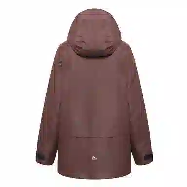 鸭鸭 可拆卸内胆三合一三防连帽纯色长袖羽绒服 女款