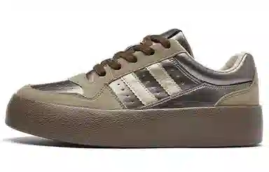 拉夏贝尔 合成革 百搭舒适 增高轻便 低帮 板鞋 女款