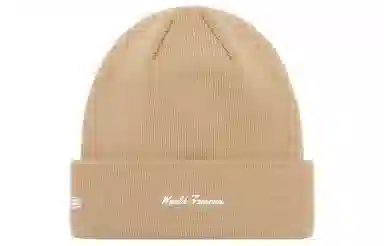 Supreme New Era Box Logo Beanie Beige