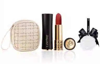 兰蔻 白金小香风口红包正装彩妆套装 易上色自然不脱妆