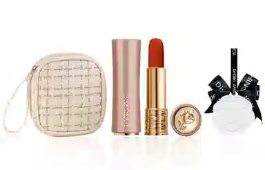 兰蔻 白金小香风口红包正装彩妆套装 易上色自然不脱妆