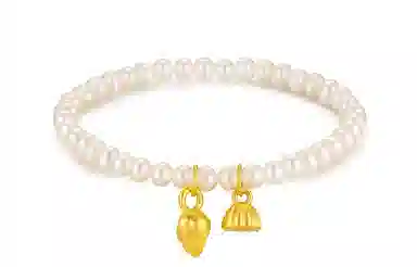 佐卡伊 两世欢莲蓬个性设计 淡水珍珠 手串 女款