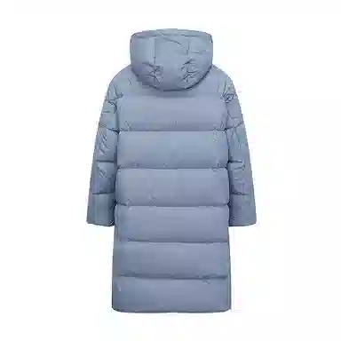 美特斯邦威 国潮纯色休闲长款连帽羽绒服 男款