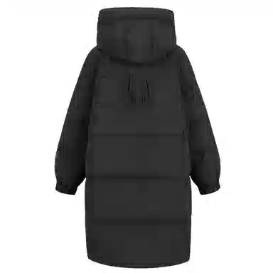 九条喵 鸭绒加厚连帽宽松长袖羽绒服 女款