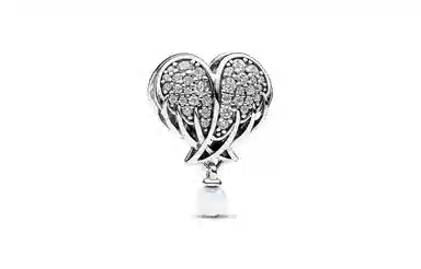 Pandora Angel Wing Heart Charm