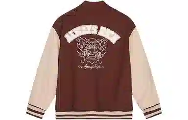 Jordan Letter Stripe Single-Breasted Baseball Jacket