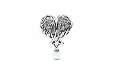 Pandora Angel Wing Heart Charm
