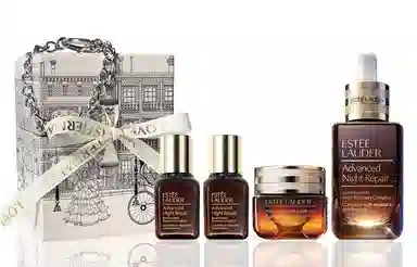 雅诗兰黛 小棕瓶 黑天使全明星护肤套装 淡纹抗糖提亮紧致 第五代抗蓝光眼霜 四件套/六件套