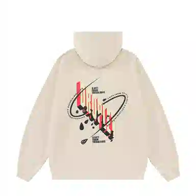 三体 水滴一个来自星球的馈赠系列 宽松套头休闲日常简约易搭亲肤保暖防风纯棉重磅长袖情侣连帽卫衣 男女同款